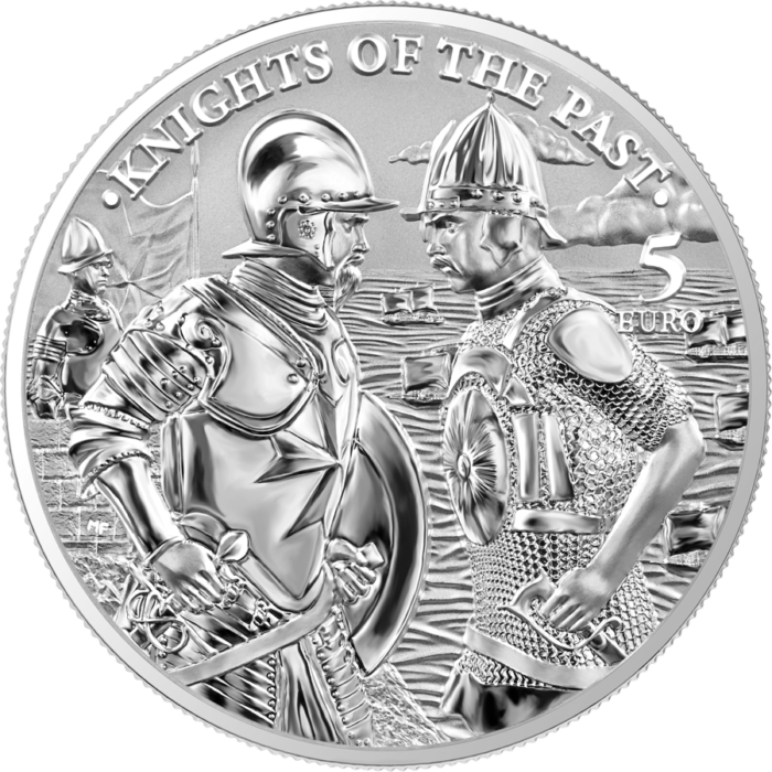 knights of the past 2022 5 euro 1 oz silver