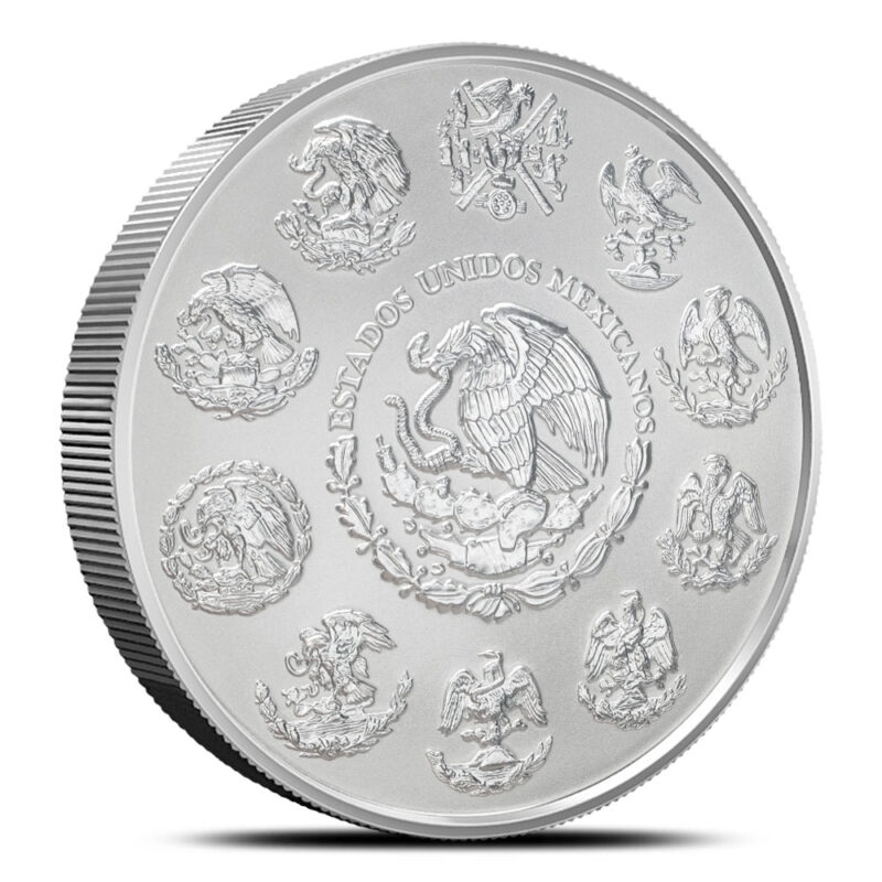 2023 2 Oz Reverse Proof Mexican Silver Libertad Coin rev2