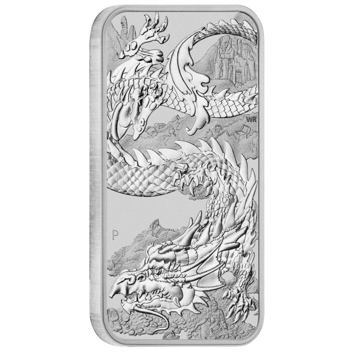 2023 rectangular dragon 1oz silver bullion