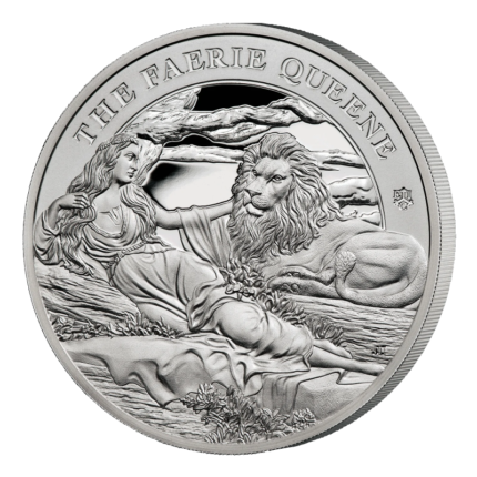 St. Helena 2023 Una & Lion Faerie Queene 1oz Silver Proof Coin